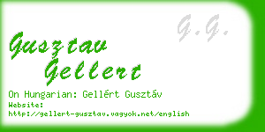 gusztav gellert business card